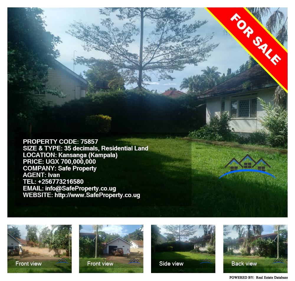 Residential Land  for sale in Kansanga Kampala Uganda, code: 75857