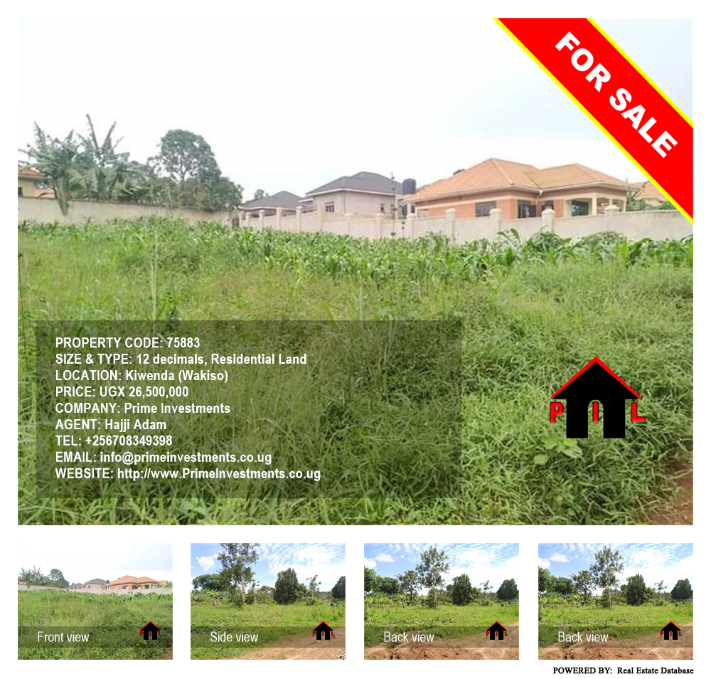 Residential Land  for sale in Kiwenda Wakiso Uganda, code: 75883