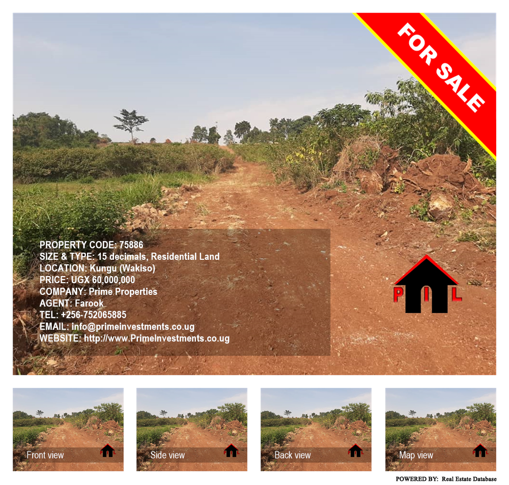 Residential Land  for sale in Kungu Wakiso Uganda, code: 75886