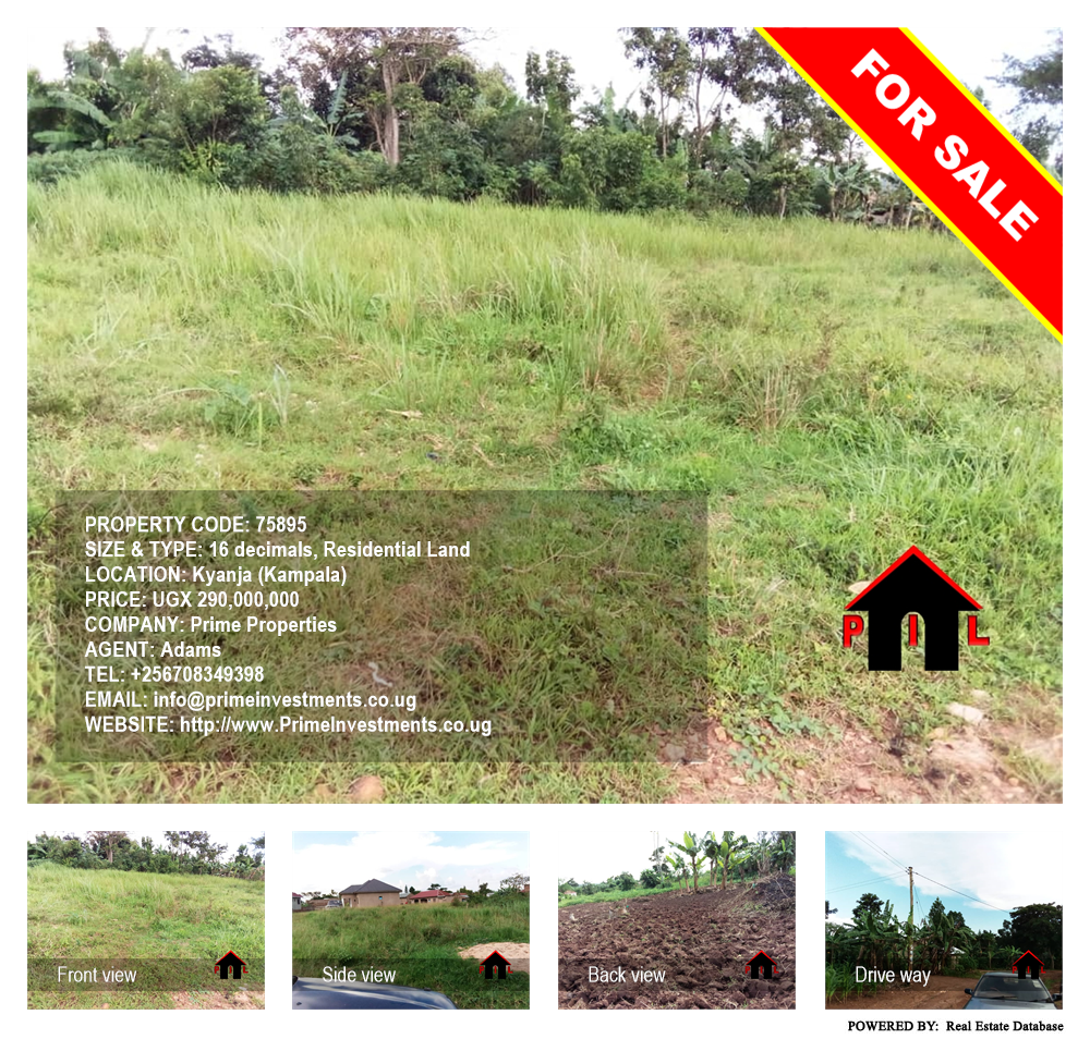 Residential Land  for sale in Kyanja Kampala Uganda, code: 75895