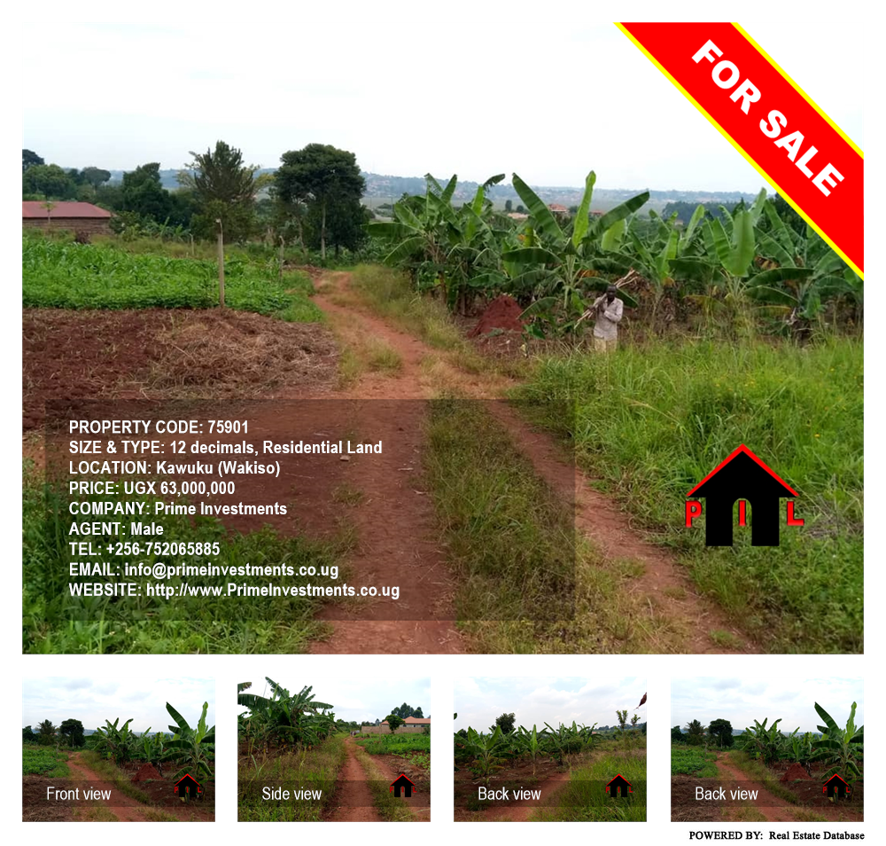 Residential Land  for sale in Kawuku Wakiso Uganda, code: 75901