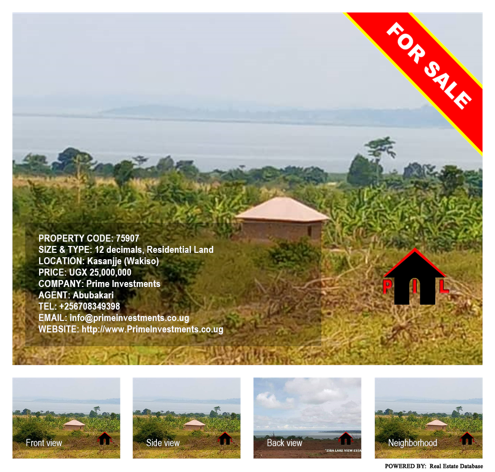 Residential Land  for sale in Kasanjje Wakiso Uganda, code: 75907