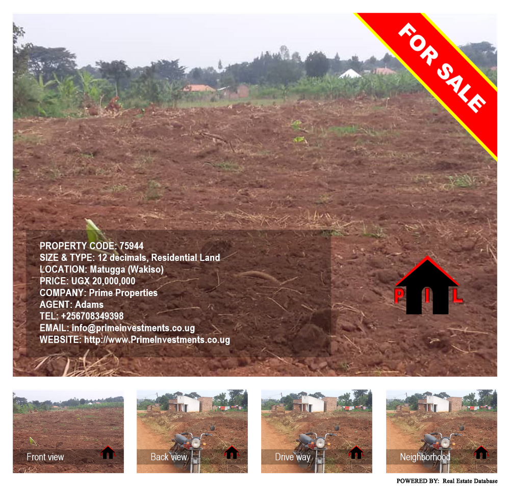 Residential Land  for sale in Matugga Wakiso Uganda, code: 75944