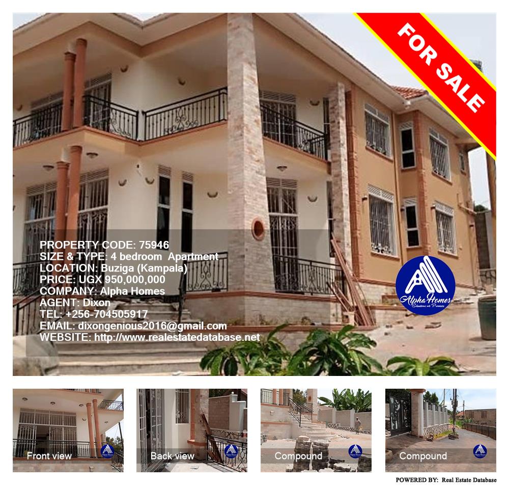 4 bedroom Apartment  for sale in Buziga Kampala Uganda, code: 75946