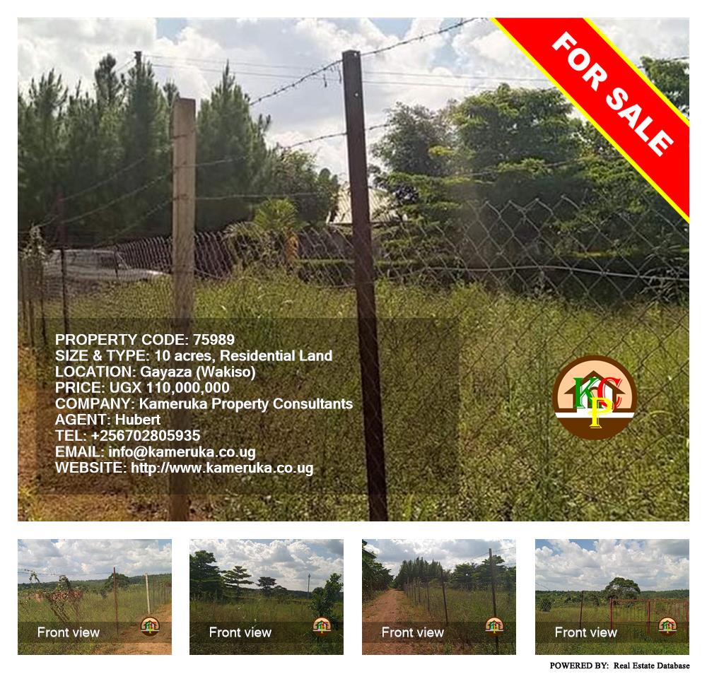 Residential Land  for sale in Gayaza Wakiso Uganda, code: 75989