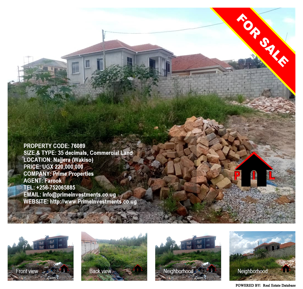 Commercial Land  for sale in Najjera Wakiso Uganda, code: 76089