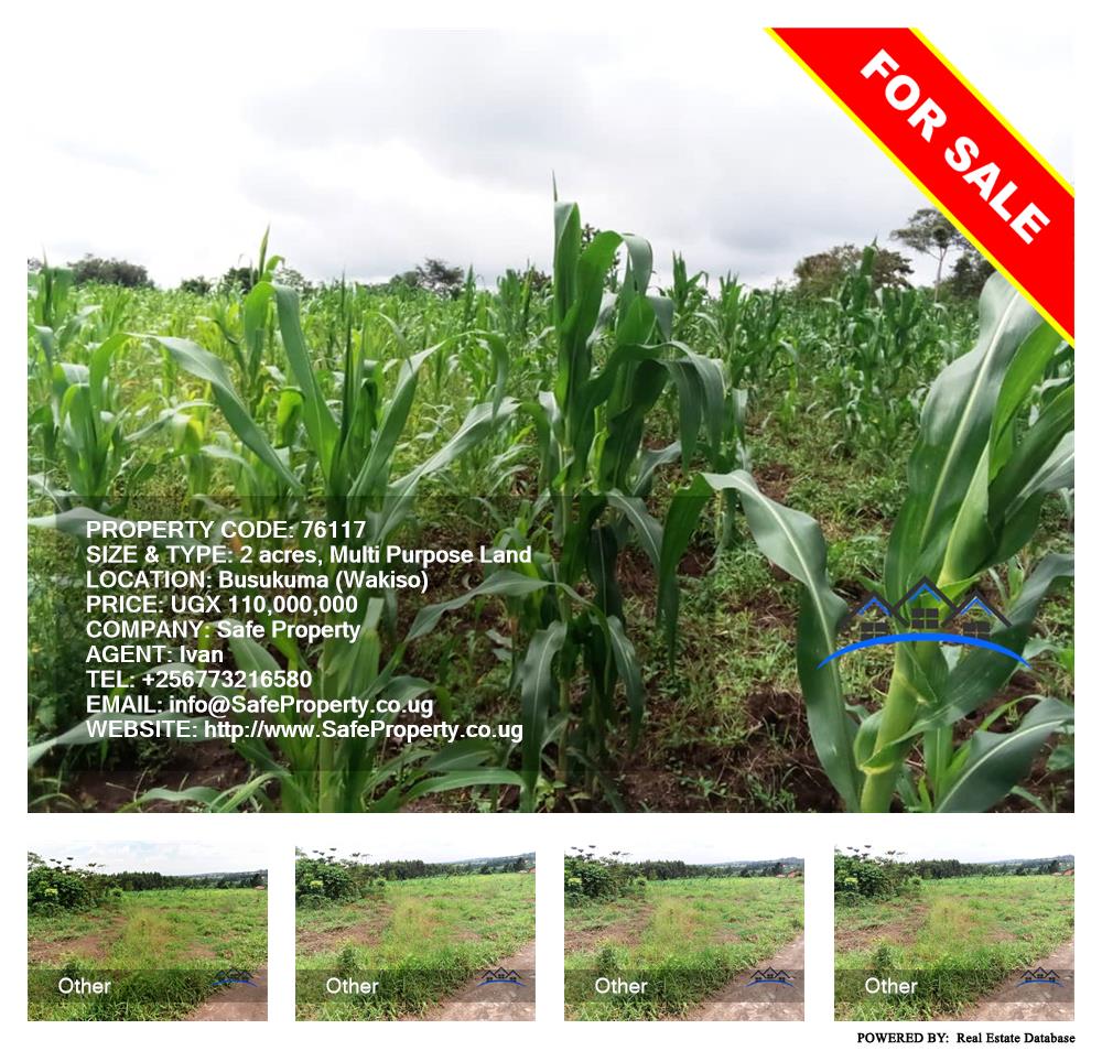 Multipurpose Land  for sale in Busukuma Wakiso Uganda, code: 76117
