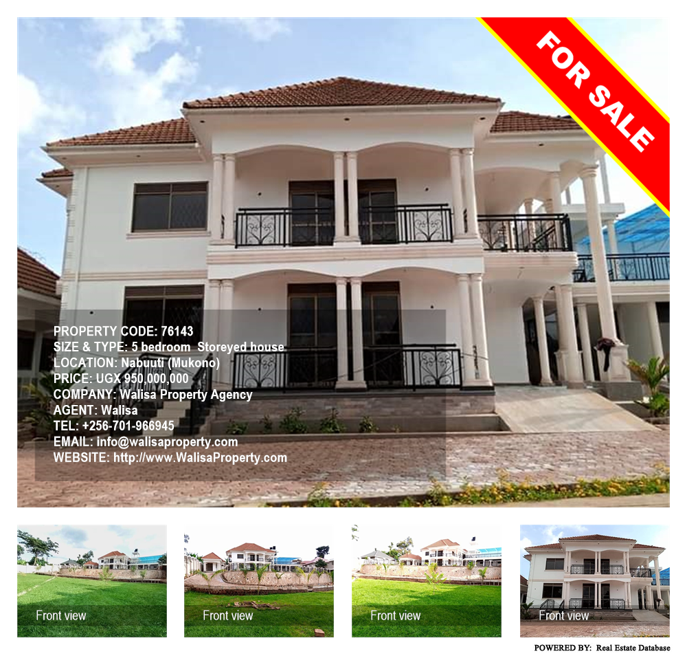 5 bedroom Storeyed house  for sale in Nabuuti Mukono Uganda, code: 76143