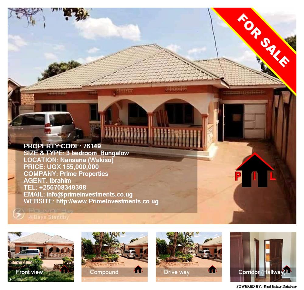 3 bedroom Bungalow  for sale in Nansana Wakiso Uganda, code: 76149