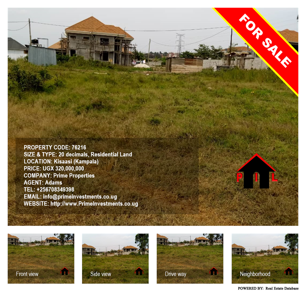 Residential Land  for sale in Kisaasi Kampala Uganda, code: 76216