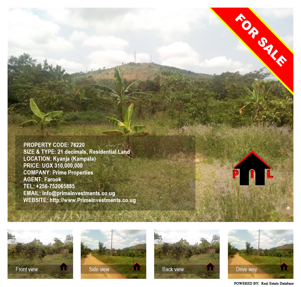 Residential Land  for sale in Kyanja Kampala Uganda, code: 76220