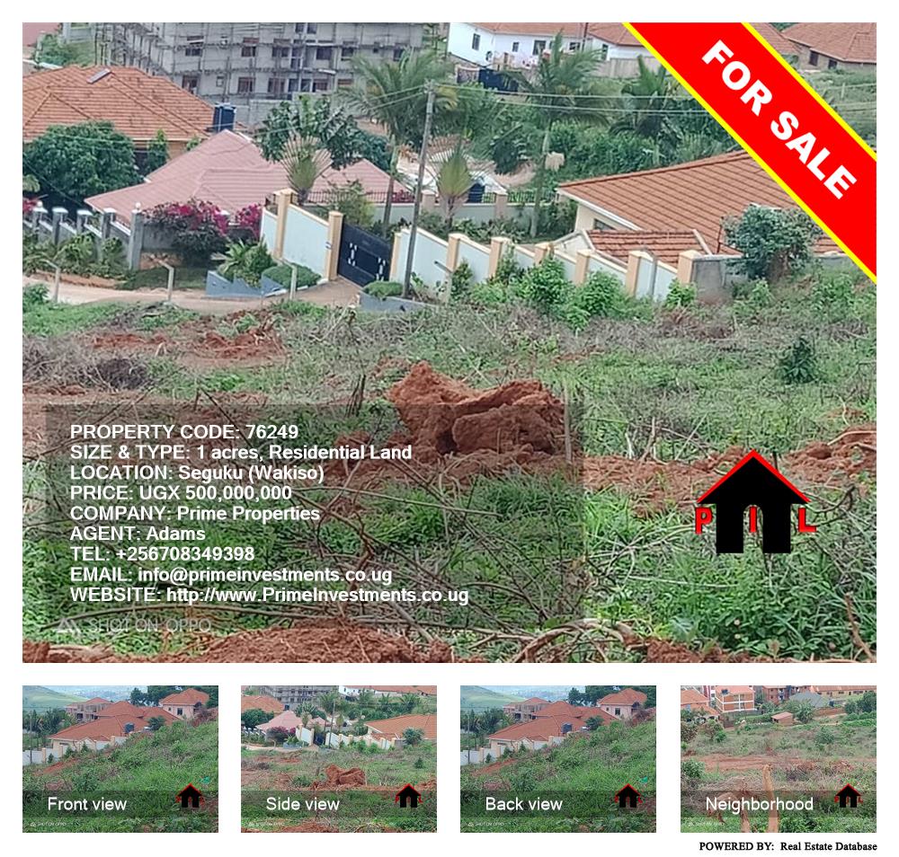 Residential Land  for sale in Seguku Wakiso Uganda, code: 76249