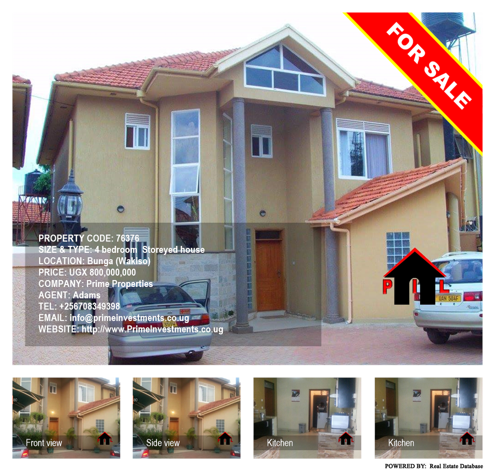 4 bedroom Storeyed house  for sale in Bbunga Wakiso Uganda, code: 76376