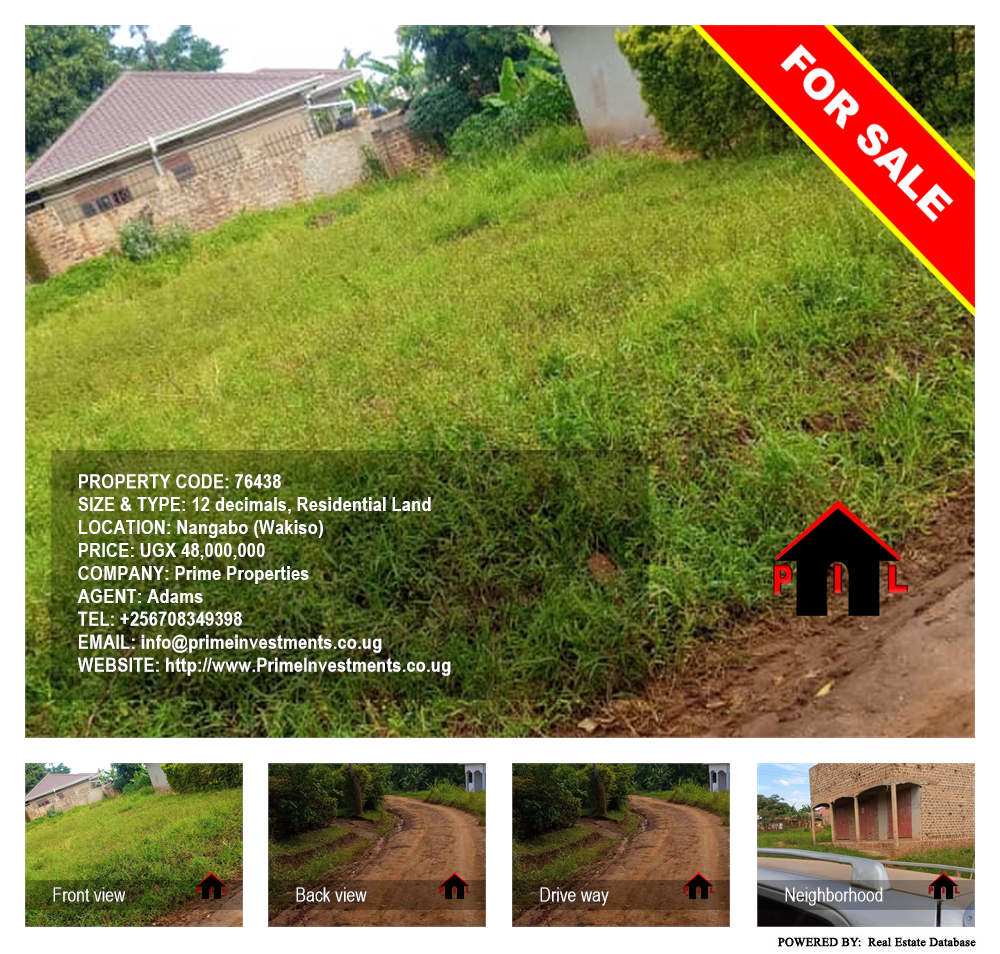 Residential Land  for sale in Nangabo Wakiso Uganda, code: 76438