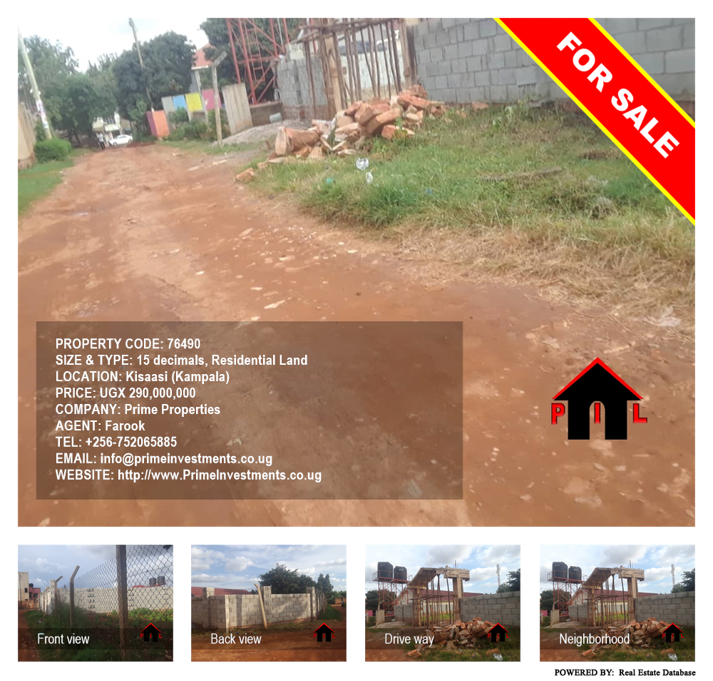 Residential Land  for sale in Kisaasi Kampala Uganda, code: 76490