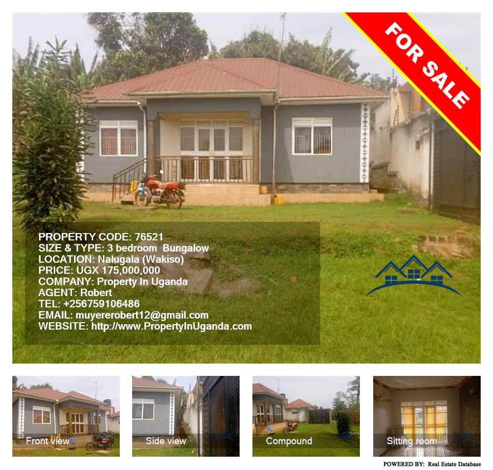 3 bedroom Bungalow  for sale in Nalugala Wakiso Uganda, code: 76521