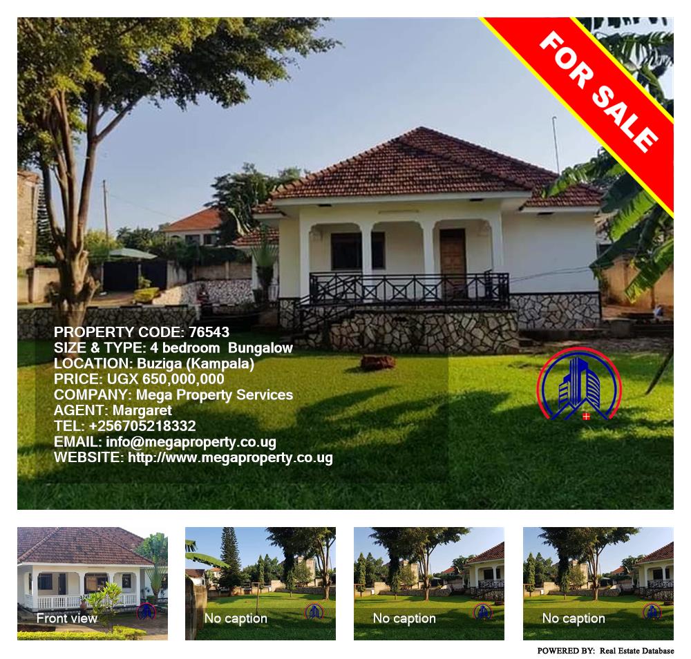 4 bedroom Bungalow  for sale in Buziga Kampala Uganda, code: 76543