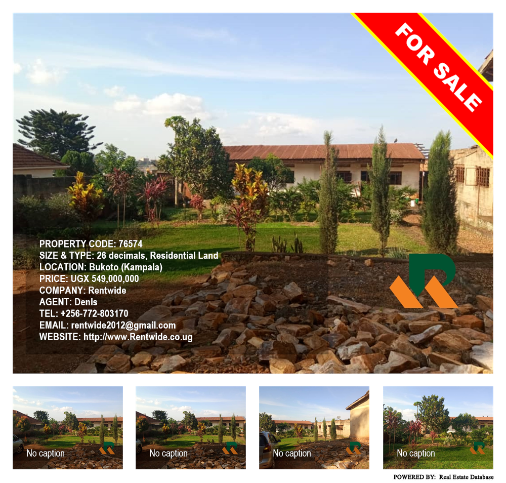 Residential Land  for sale in Bukoto Kampala Uganda, code: 76574