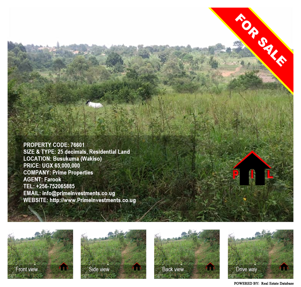 Residential Land  for sale in Busukuma Wakiso Uganda, code: 76601