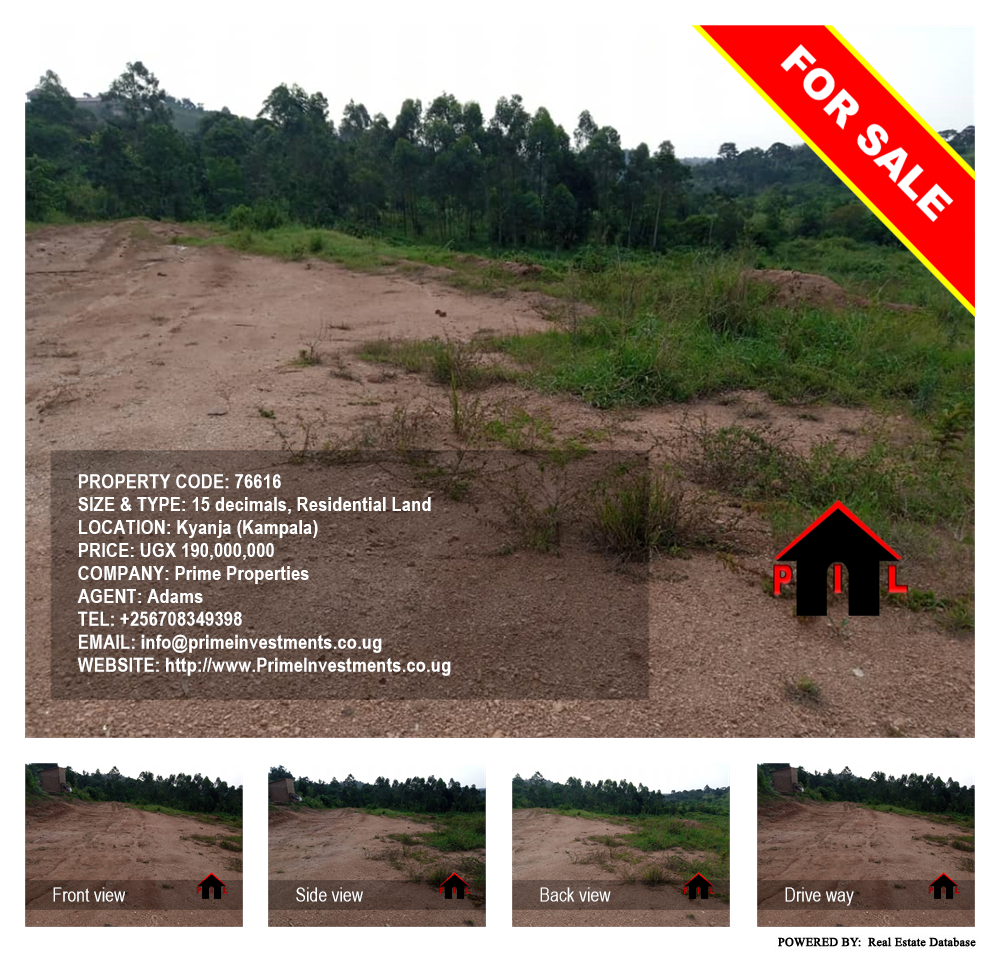 Residential Land  for sale in Kyanja Kampala Uganda, code: 76616