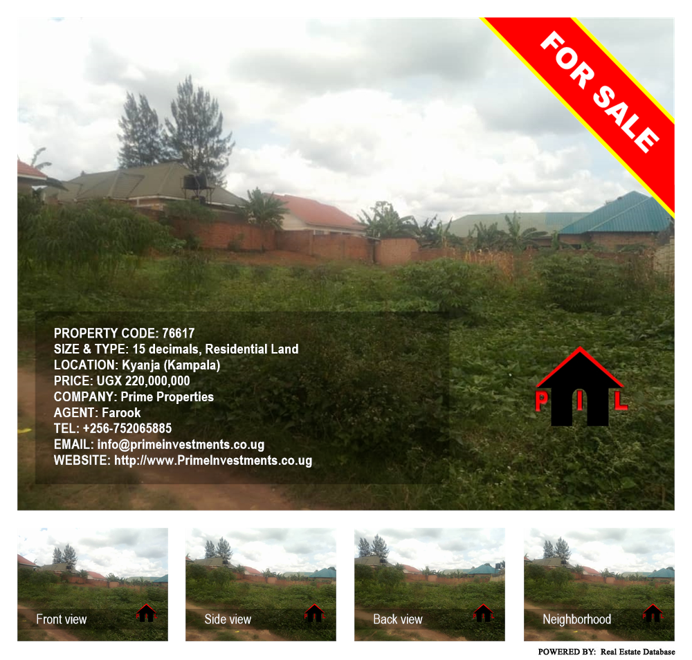 Residential Land  for sale in Kyanja Kampala Uganda, code: 76617