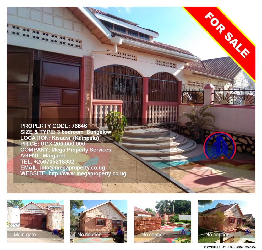 3 bedroom Bungalow  for sale in Kisaasi Kampala Uganda, code: 76646