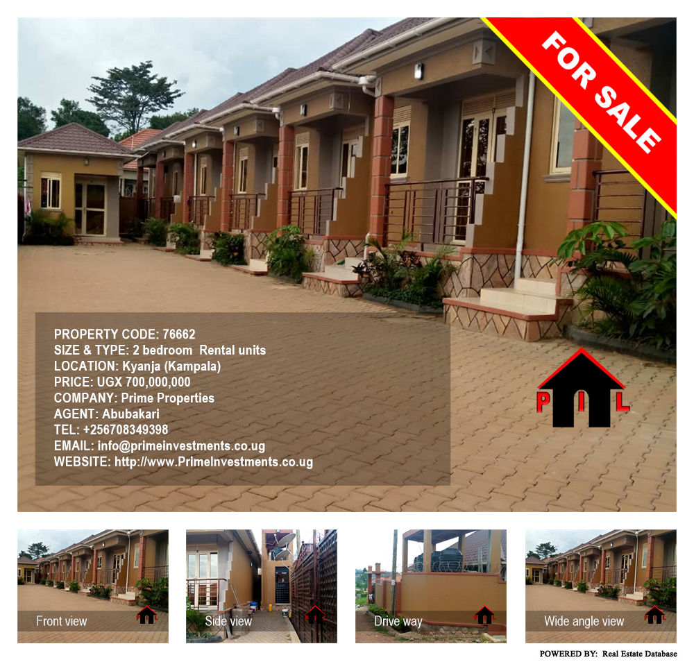2 bedroom Rental units  for sale in Kyanja Kampala Uganda, code: 76662