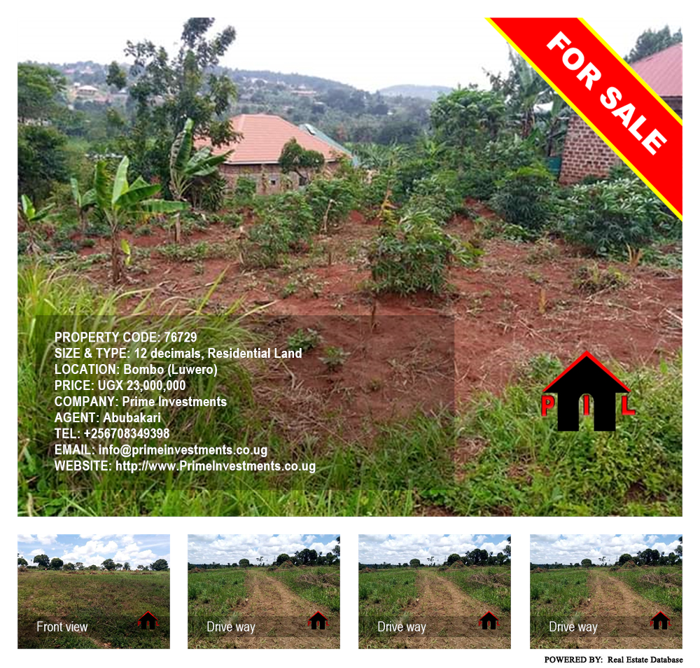 Residential Land  for sale in Bombo Luweero Uganda, code: 76729