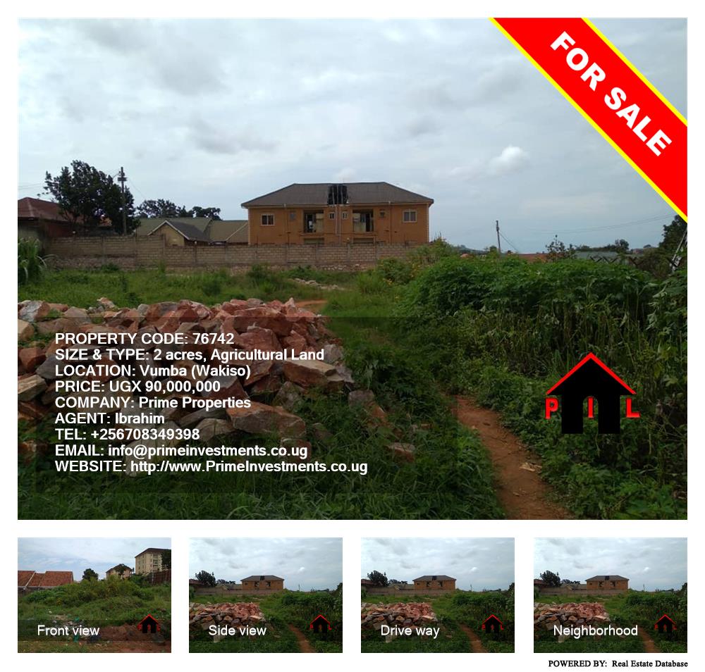 Agricultural Land  for sale in Vvumba Wakiso Uganda, code: 76742