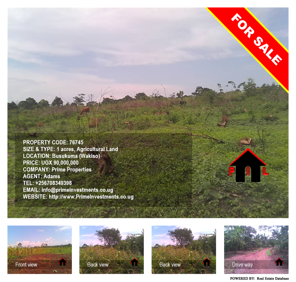Agricultural Land  for sale in Busukuma Wakiso Uganda, code: 76745