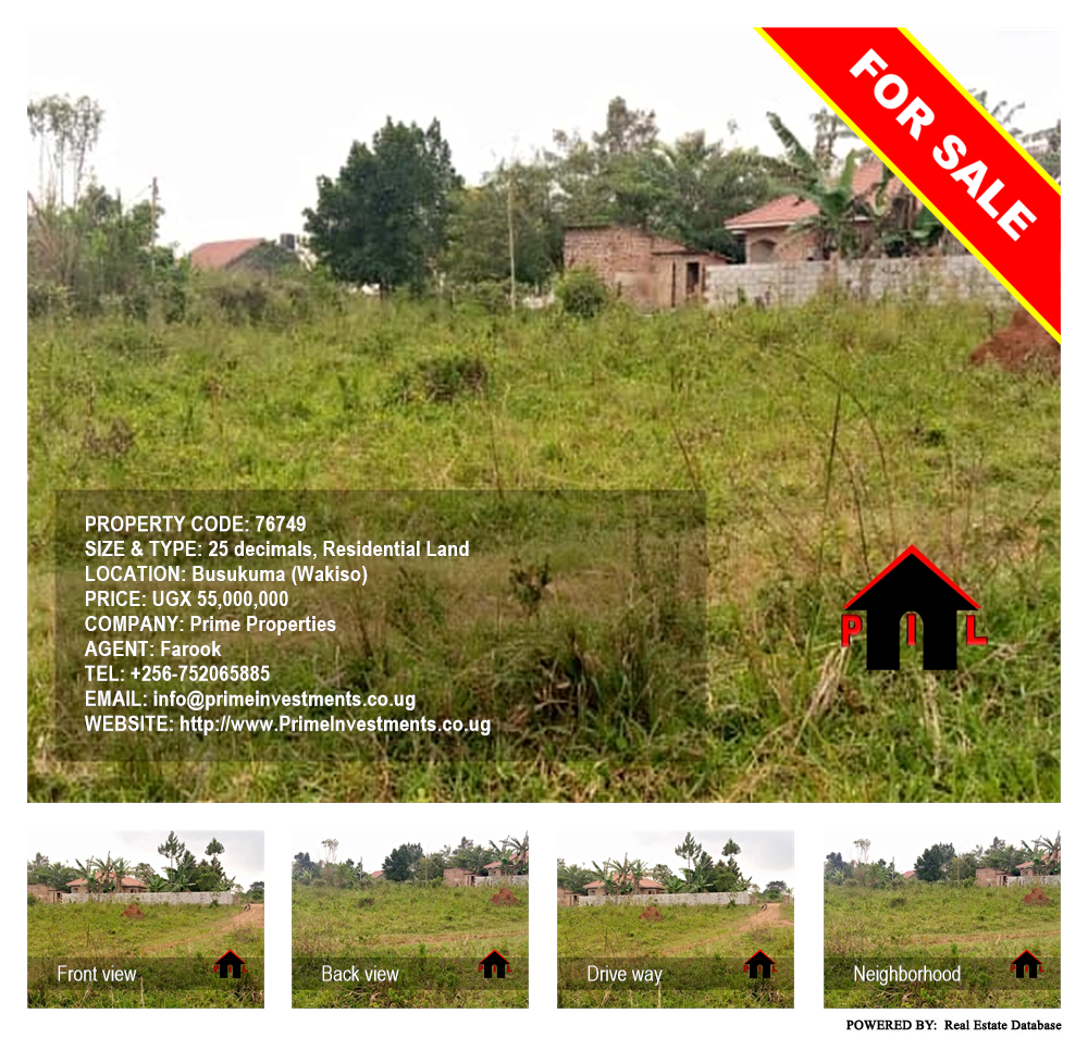 Residential Land  for sale in Busukuma Wakiso Uganda, code: 76749