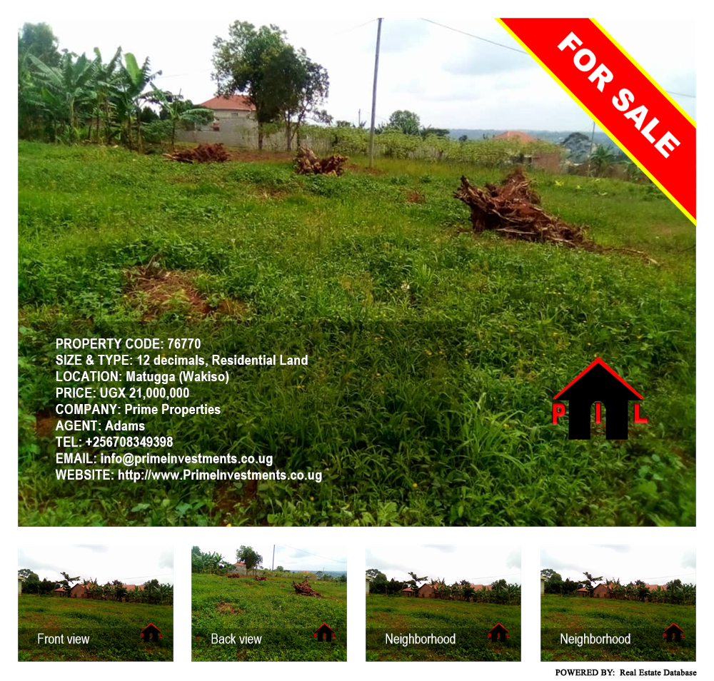Residential Land  for sale in Matugga Wakiso Uganda, code: 76770