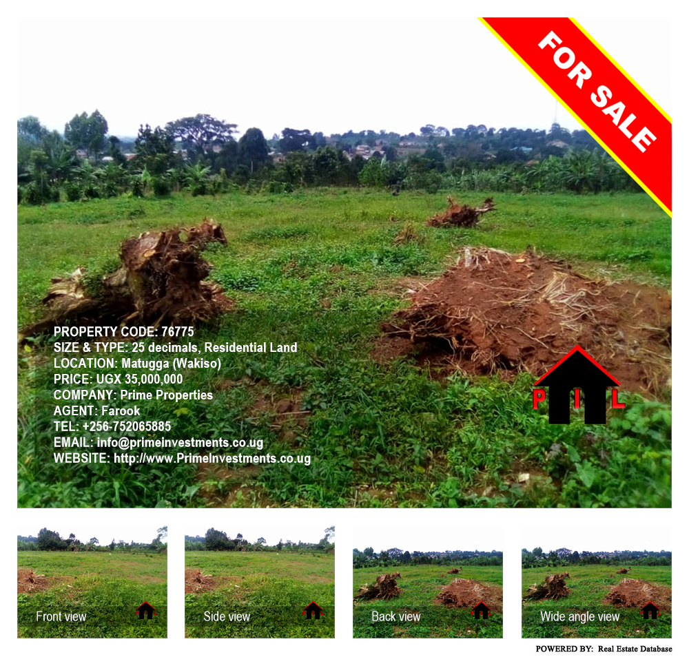 Residential Land  for sale in Matugga Wakiso Uganda, code: 76775