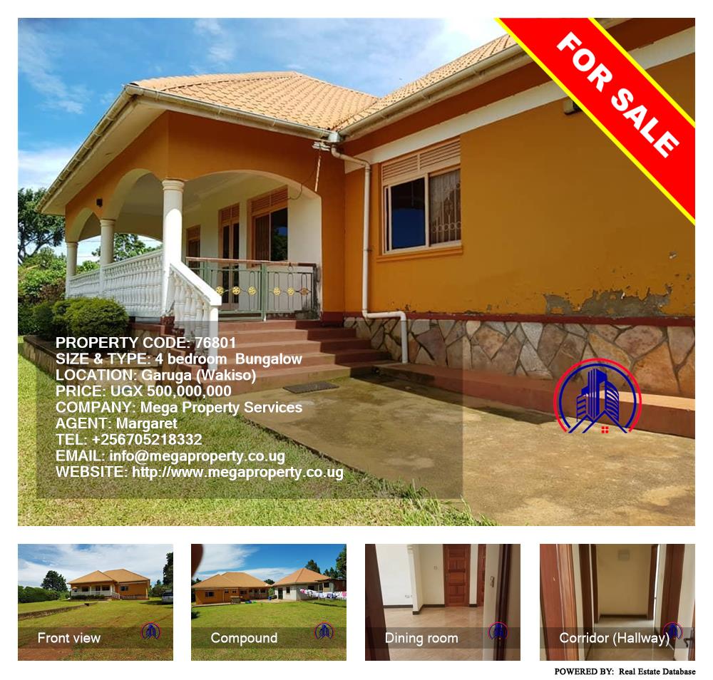 4 bedroom Bungalow  for sale in Garuga Wakiso Uganda, code: 76801