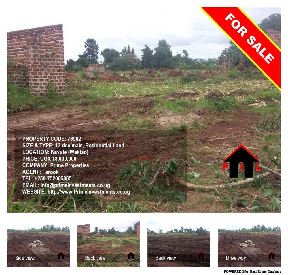 Residential Land  for sale in Kavule Wakiso Uganda, code: 76962