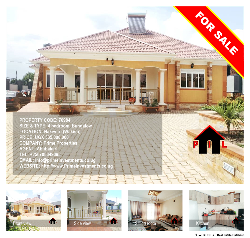 4 bedroom Bungalow  for sale in Nakweelo Wakiso Uganda, code: 76984