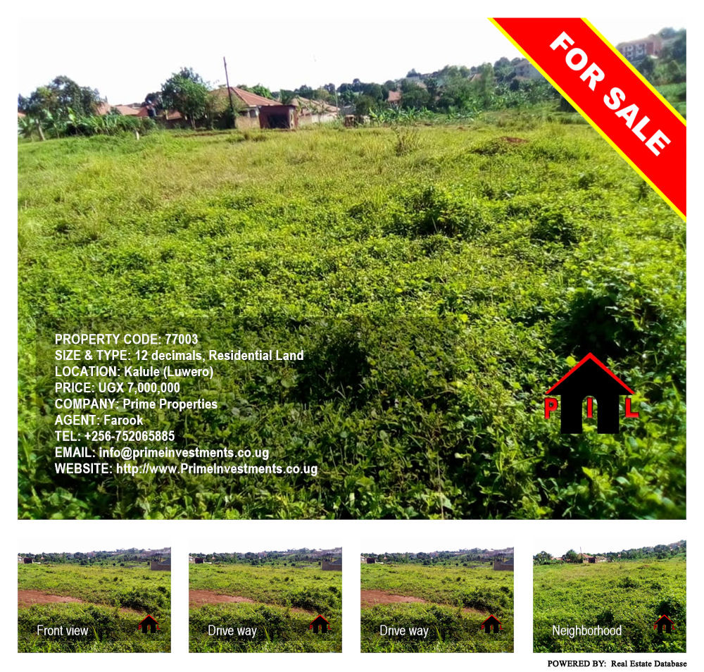 Residential Land  for sale in Kalule Luweero Uganda, code: 77003