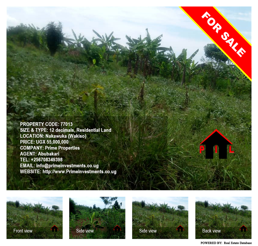 Residential Land  for sale in Nakawuka Wakiso Uganda, code: 77013