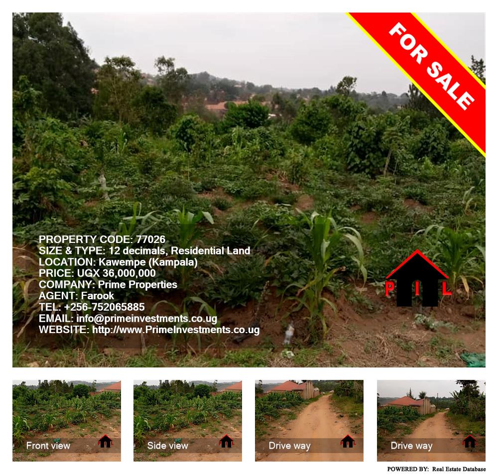 Residential Land  for sale in Kawempe Kampala Uganda, code: 77026