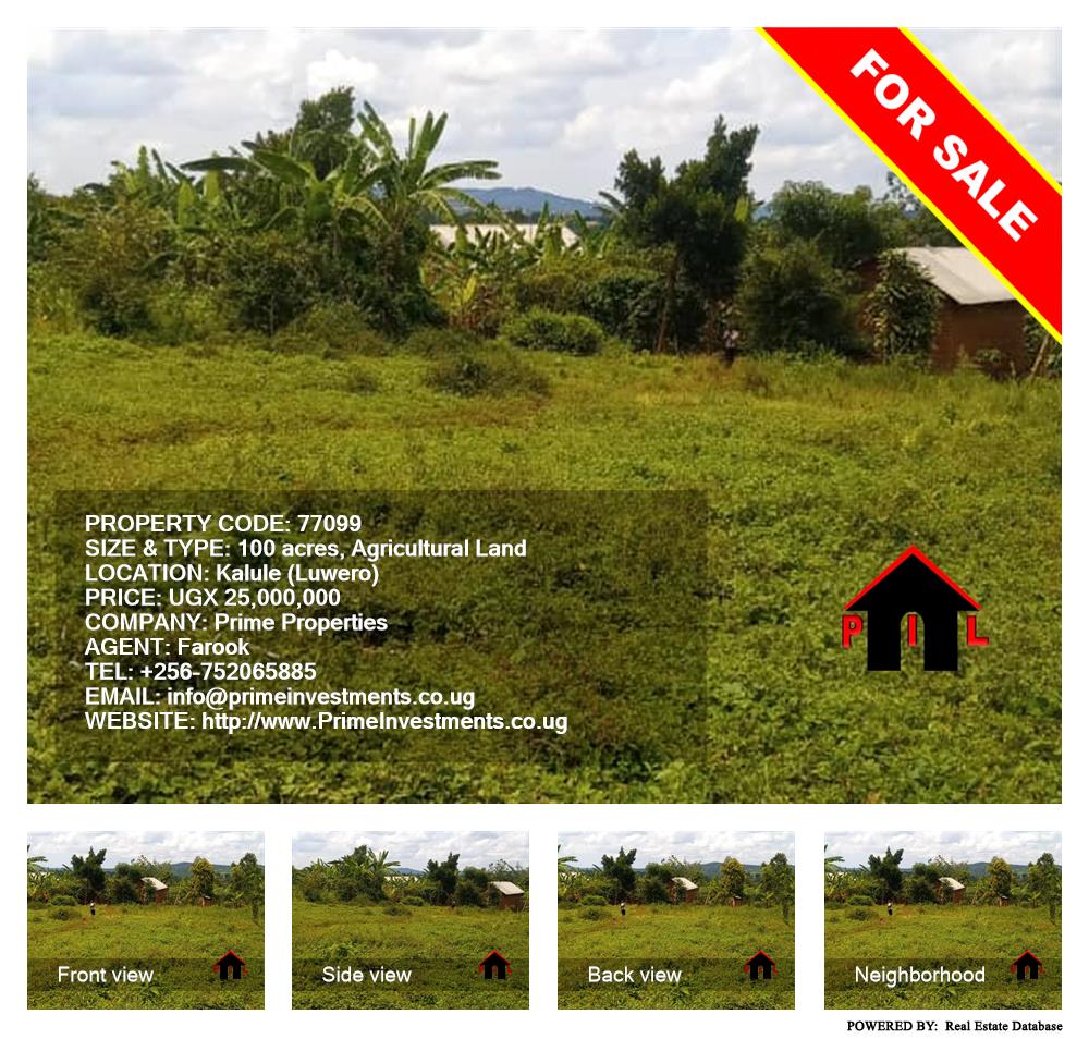 Agricultural Land  for sale in Kalule Luweero Uganda, code: 77099