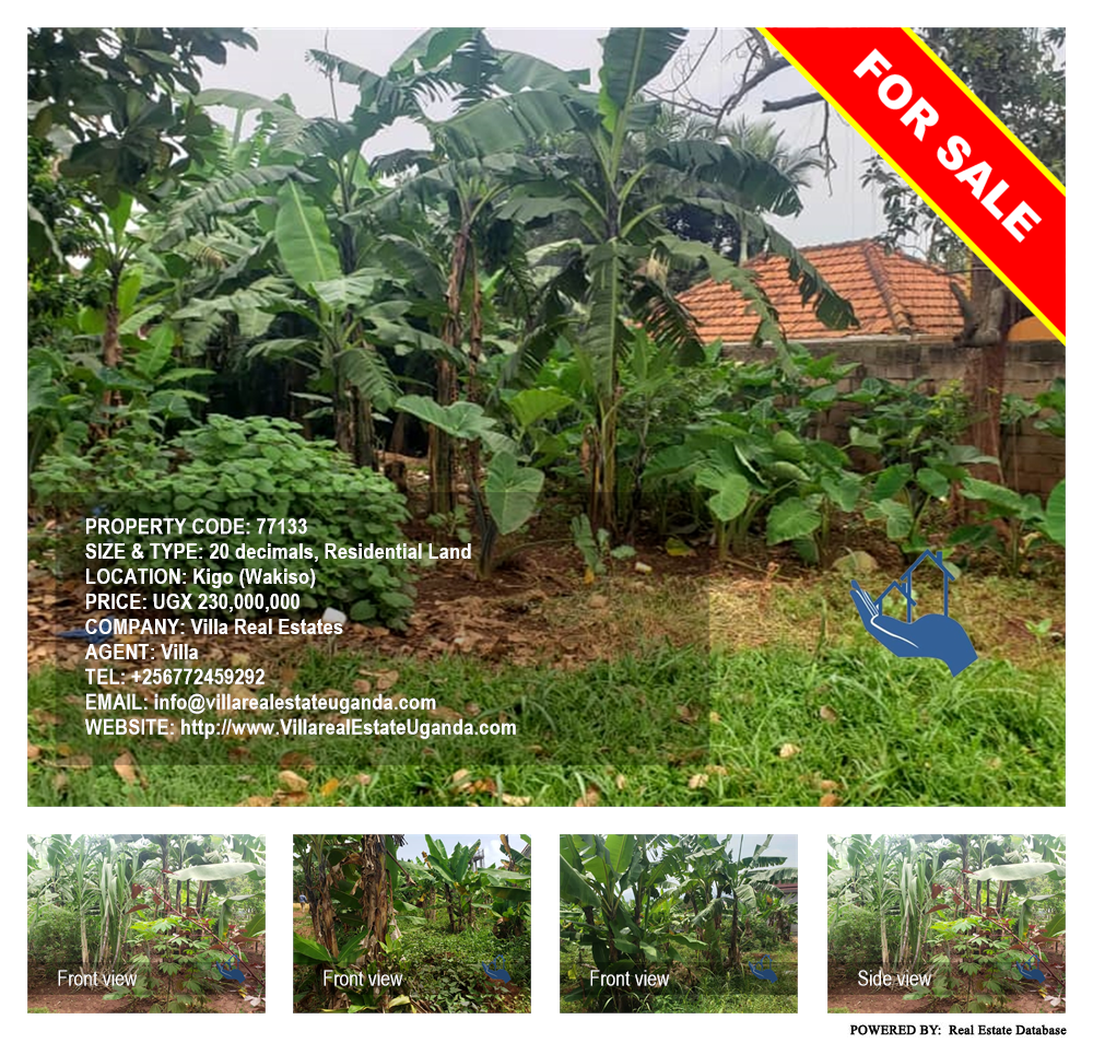 Residential Land  for sale in Kigo Wakiso Uganda, code: 77133