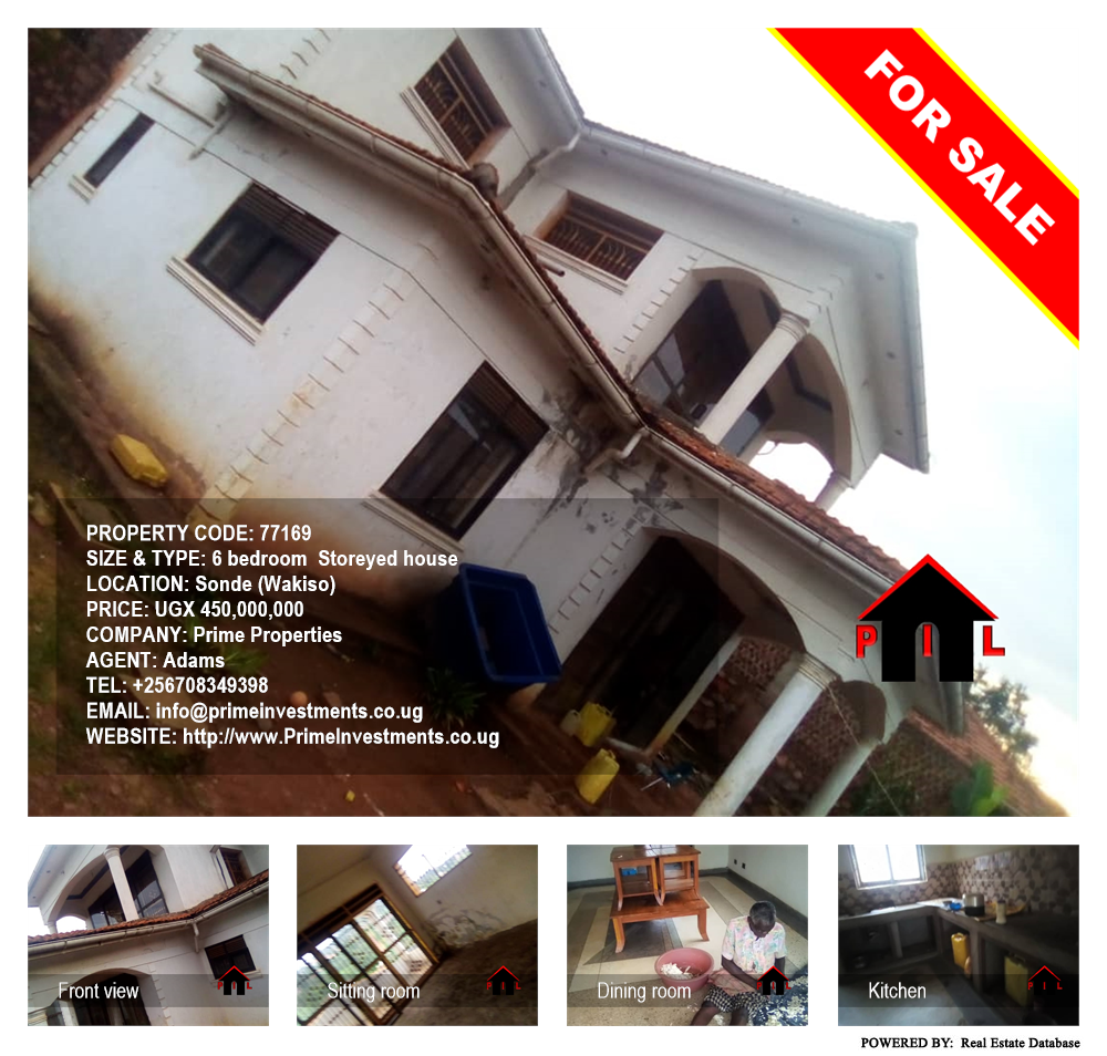 6 bedroom Storeyed house  for sale in Sonde Wakiso Uganda, code: 77169