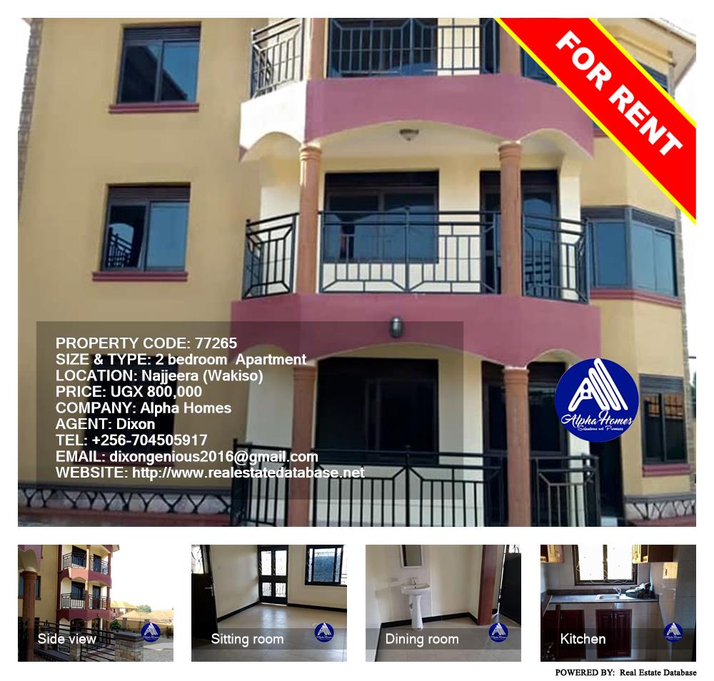 2 bedroom Apartment  for rent in Najjera Wakiso Uganda, code: 77265