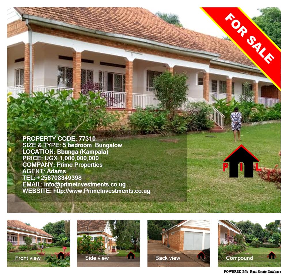 5 bedroom Bungalow  for sale in Bbunga Kampala Uganda, code: 77310