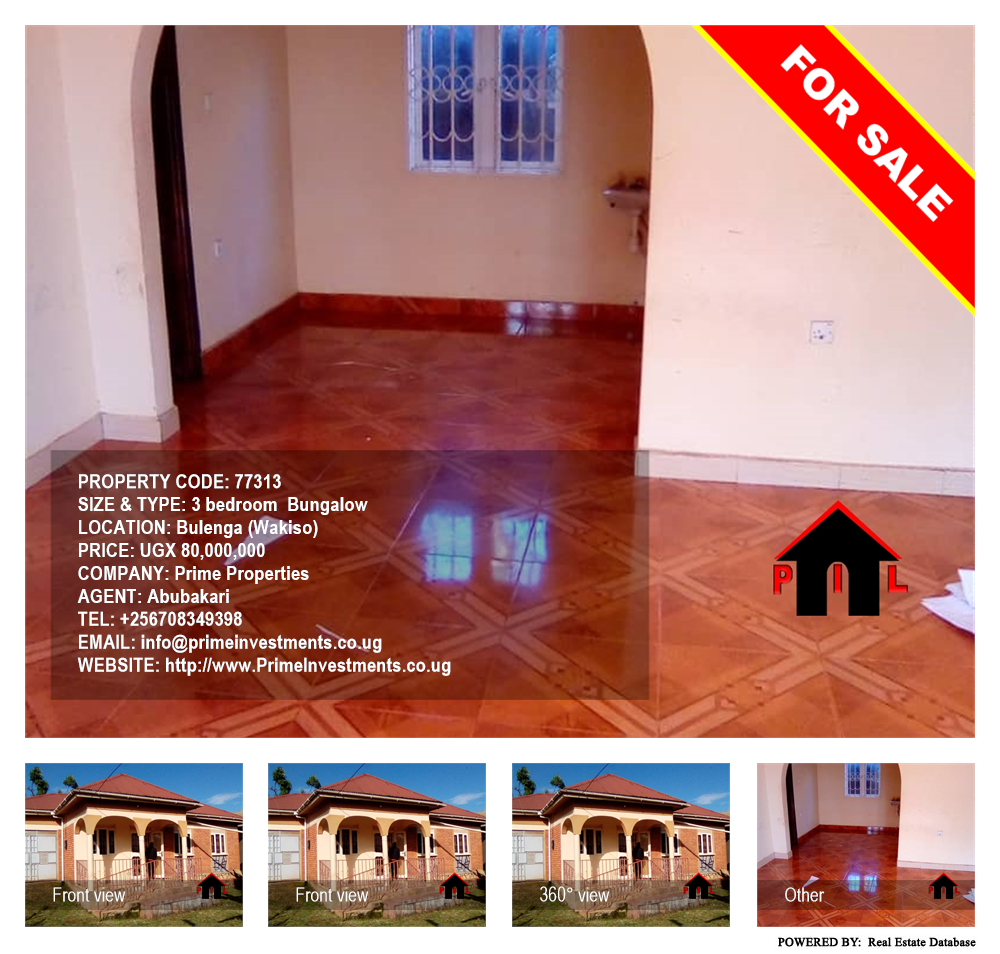 3 bedroom Bungalow  for sale in Bulenga Wakiso Uganda, code: 77313