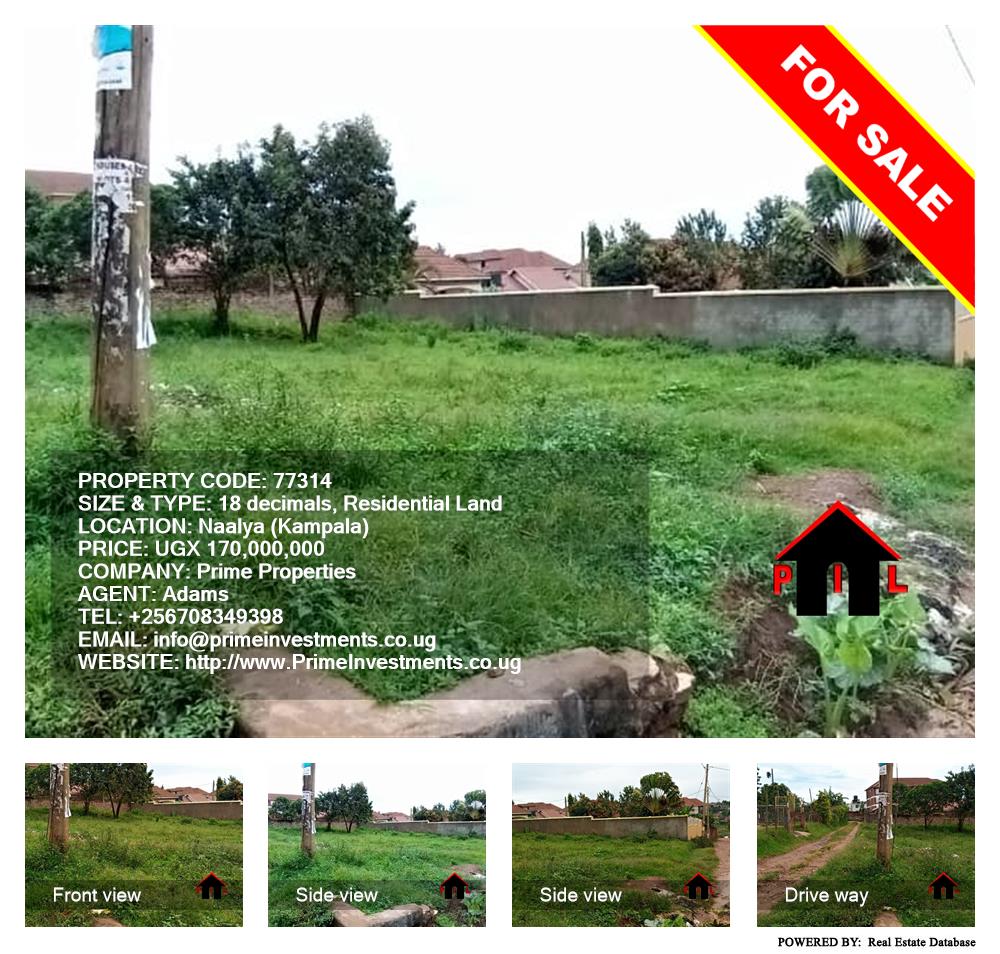 Residential Land  for sale in Naalya Kampala Uganda, code: 77314