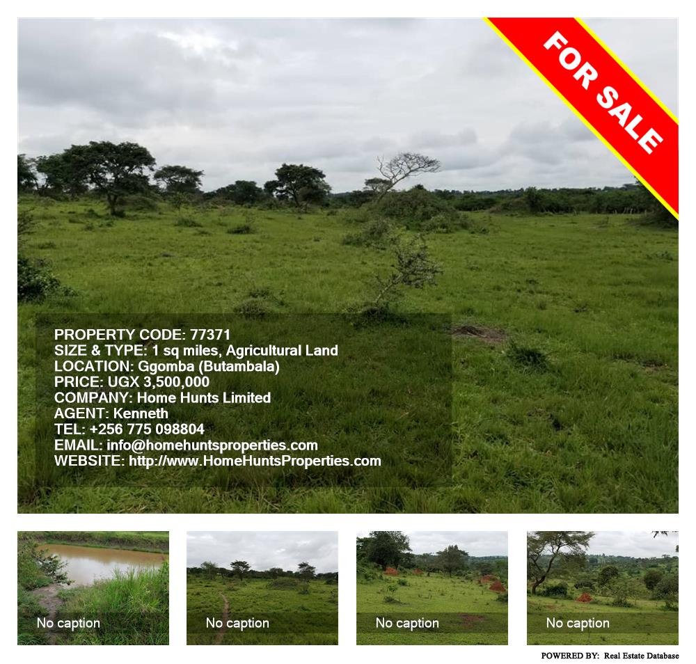 Agricultural Land  for sale in Ggomba Butambala Uganda, code: 77371