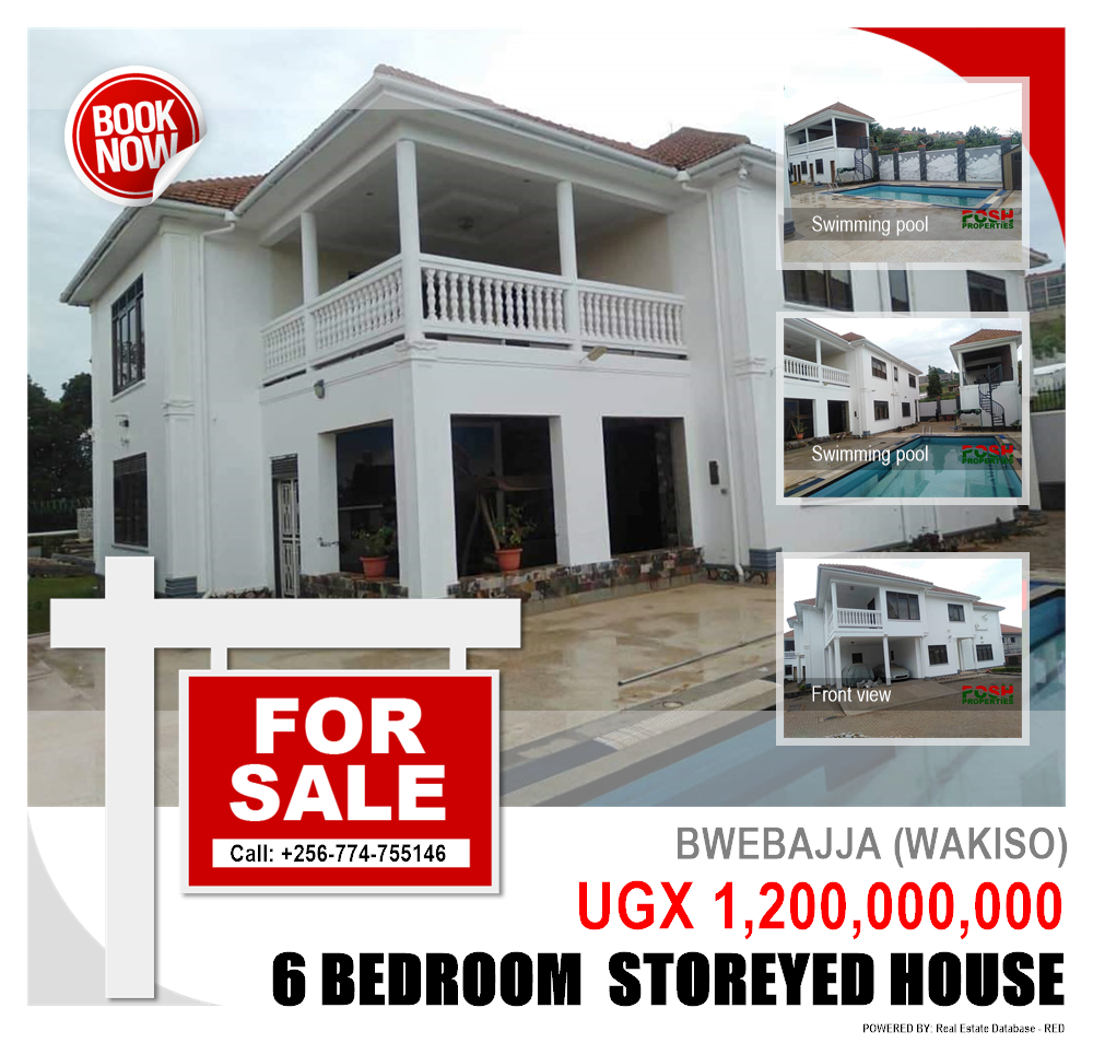 6 bedroom Storeyed house  for sale in Bwebajja Wakiso Uganda, code: 77447