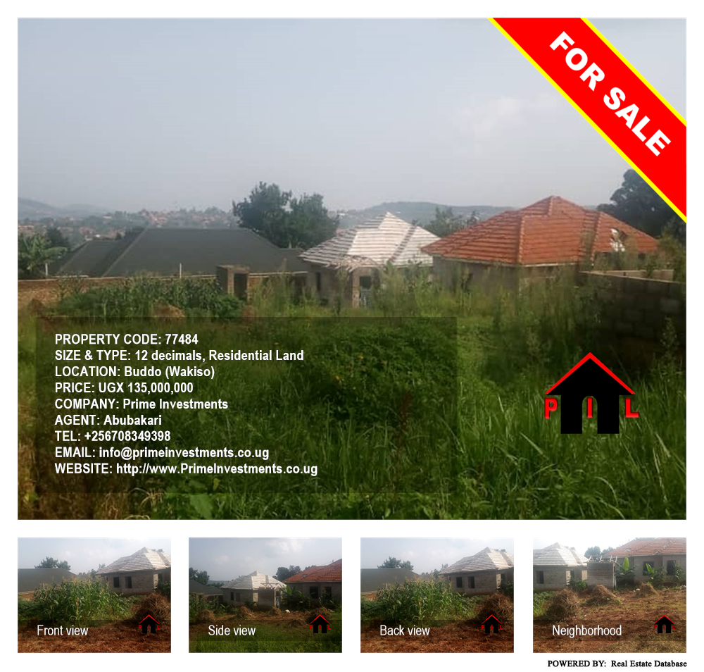 Residential Land  for sale in Buddo Wakiso Uganda, code: 77484