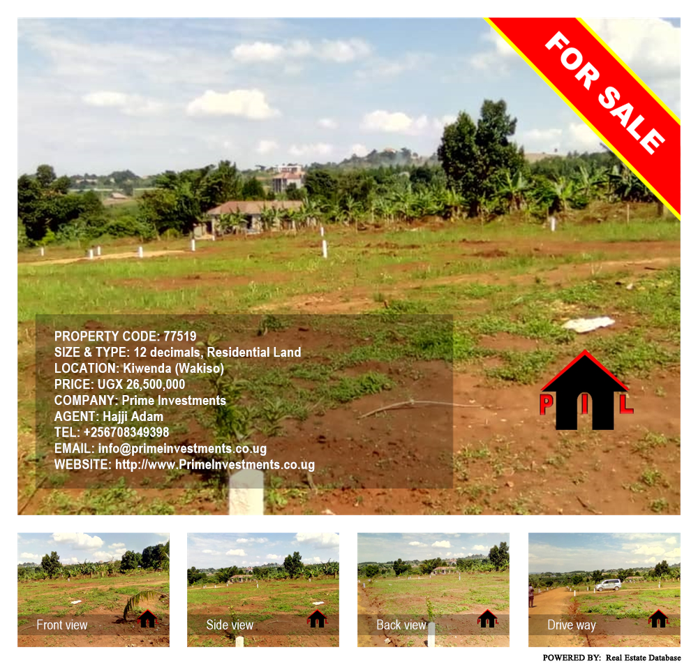 Residential Land  for sale in Kiwenda Wakiso Uganda, code: 77519